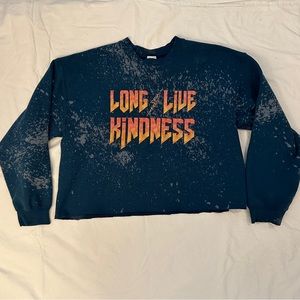 Kindness band sweatshirt cropped